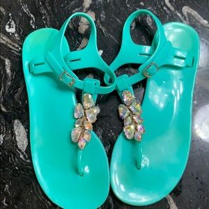 JELLY BCBG jeweled sandals